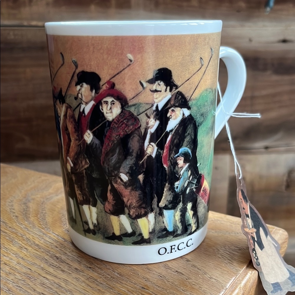 GUY BUFFET Golf Scene Mug